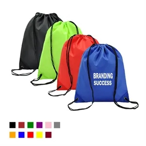 Sports Polyester Drawstring Storage Backpack