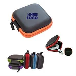 Square Earbuds Carrying Case