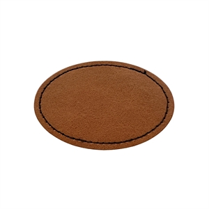 Oval Shaped Leatherette Patch