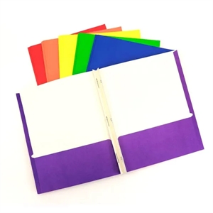 BigBox Two Pocket Folders with Prongs - Assorted Colors