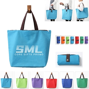 Portable Custom Folding Oxford Reusable Grocery Tote Bag