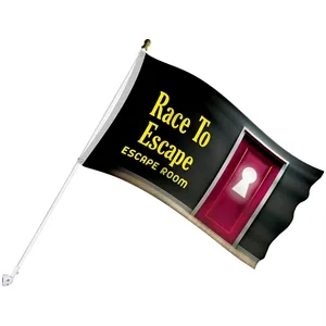 Promotional 3' x 5' Flag Kit with Pole and White Bracket