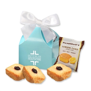 Lemon Cakes in Robin's Egg Blue Gift Box