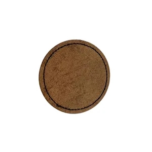 Round Shape Leatherette Patch