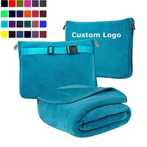 Travel Blanket With Zipper For Airplane