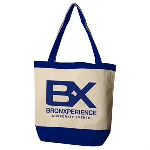 The Canvas Charm Tote with Accent Trim and Color Handles