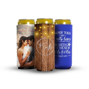 Full Color 12oz Neoprene Tall Slim Can Coolie