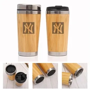 Bamboo Breeze 15oz Tumbler with Plastic Lid