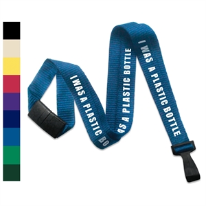 5/8" Custom Silkscreen 100% Recycled P.E.T. Lanyards