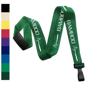 5/8" Custom Silkscreen Bamboo Lanyards