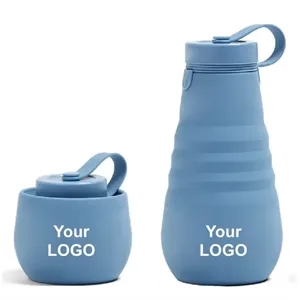17oz Silicone Foldable Water Bottle