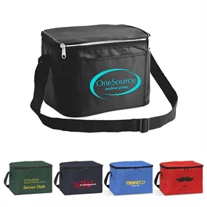 Custom Logo Shoulder Strap Cooler Lunch Bag w/ Thermal Insulation