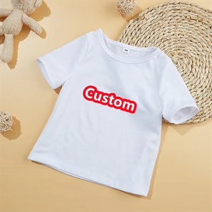 Polyester baby child diy white T-shirt sublimated blank