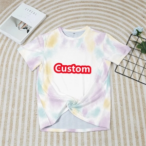 Polyester baby child diy tie-dye T-shirt sublimated blank