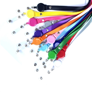 Custom Logo Custom Polyester Lanyard With Retractable Badge Reel