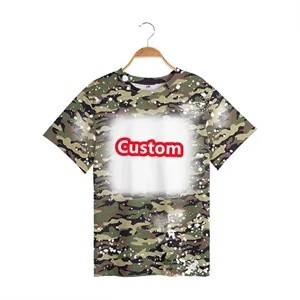 Polyester baby child diy camouflage T-shirt sublimated blank