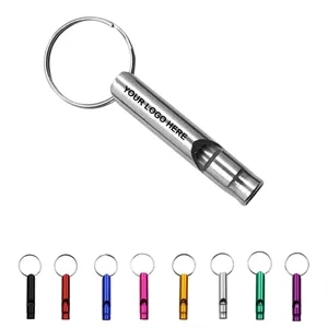 Aluminum Alloy Whistles With Key Chains