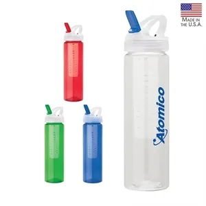 Laguna 32 oz. PET Bottle with Flip Spout & Infuser