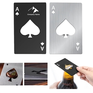 Poker Card Flat Bottle Opener