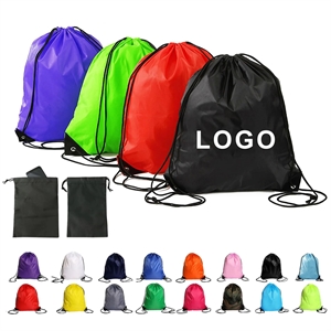 210D Polyester Drawstring Cinch Backpack