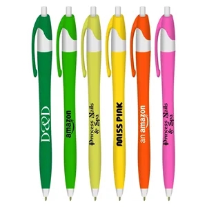 Union Printed, "Elegant" Clicker Pen - Colored Barrels
