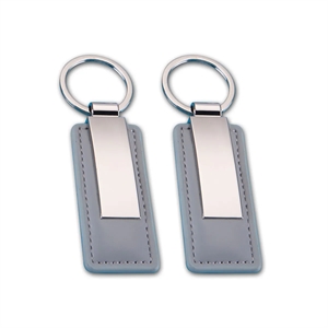 Rectangular Leather Key Chain