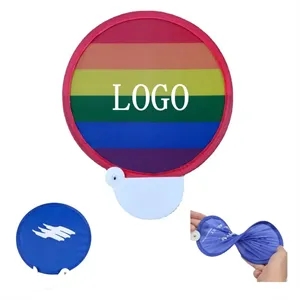 Summer Rainbow Collapsible Fans LGBT