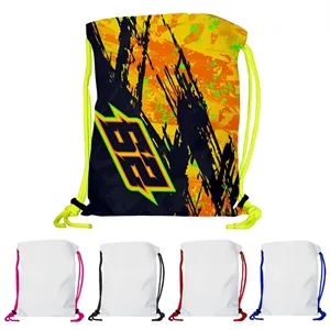 Super Double Sided Sublimated Drawstring Backpack