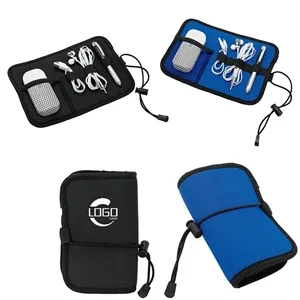 Neoprene Roll-Up Tech Organizer