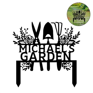 Custom Gardening Metal Sign
