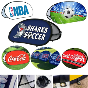 A Shape Bean Pop Up Banner For Sports With Sublimation