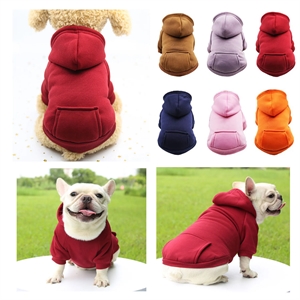 Winter Pet Hoodie Coat Small Dog Jacket With Pocket