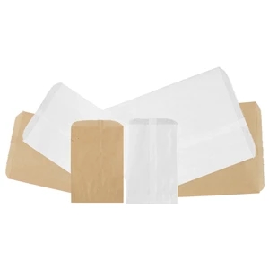 White Kraft Paper Pharmacy/Merchandise Bag