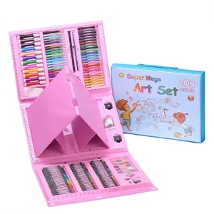 208pcs Paintbrush Set Children's Art Painting Stationery