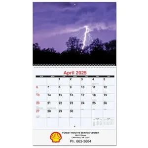 Monthly wall calendar - Majestic Outdoors