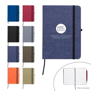 RPET Heathered Journal with pen loop