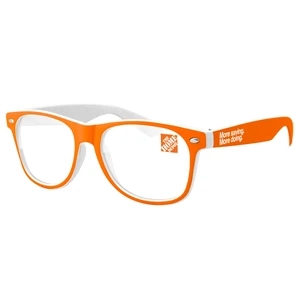 2-Tone Retro Sunglasses w/ 1-color imprint