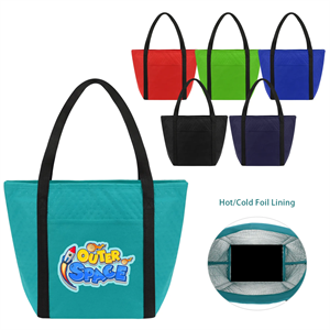 Custom Logo Custom Printed Insulated Zipper Cooler Bag