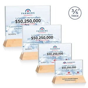 Walkerton VividPrint™ Award - Starfire/Bamboo (Horiz)