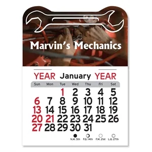 Wrench Peel-N-Stick Calendar