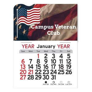 Adhesive Peel-N-Stick® Calendar - American Flag