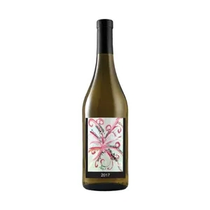 Labeled Chardonnay White Wine with Full-Color Custom Label