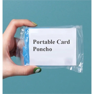 Disposable Card Rain Ponchos