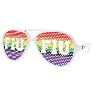 Aviator Sport Pinhole Sunglasses w/ 1-color imprint