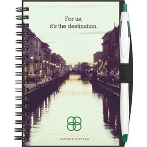 SlimLine Color - Large Jotter w/ PenPort & Cougar Pen