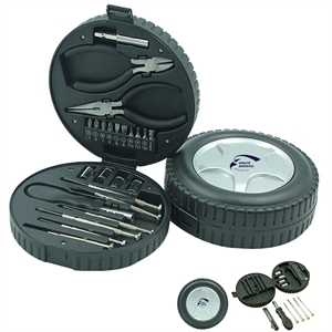 Portable Repairing Multifunction Tire Shaped Tool Set Kit