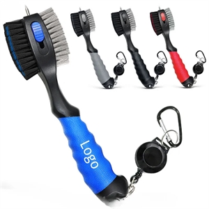 Golf Club Brushes and Groove Cleaner with Magnetic Keychain