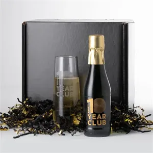 Sparkling Wine Kit with Mini Bottle & Stemless Flute