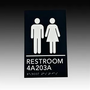 6" x 8" - Customizable Acrylic ADA  Signs - Restroom