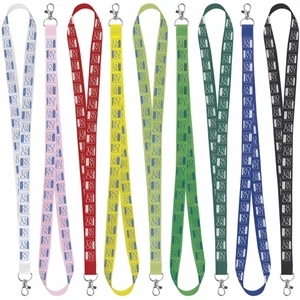 3/4" Satin Screen Print Lanyard